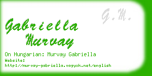 gabriella murvay business card